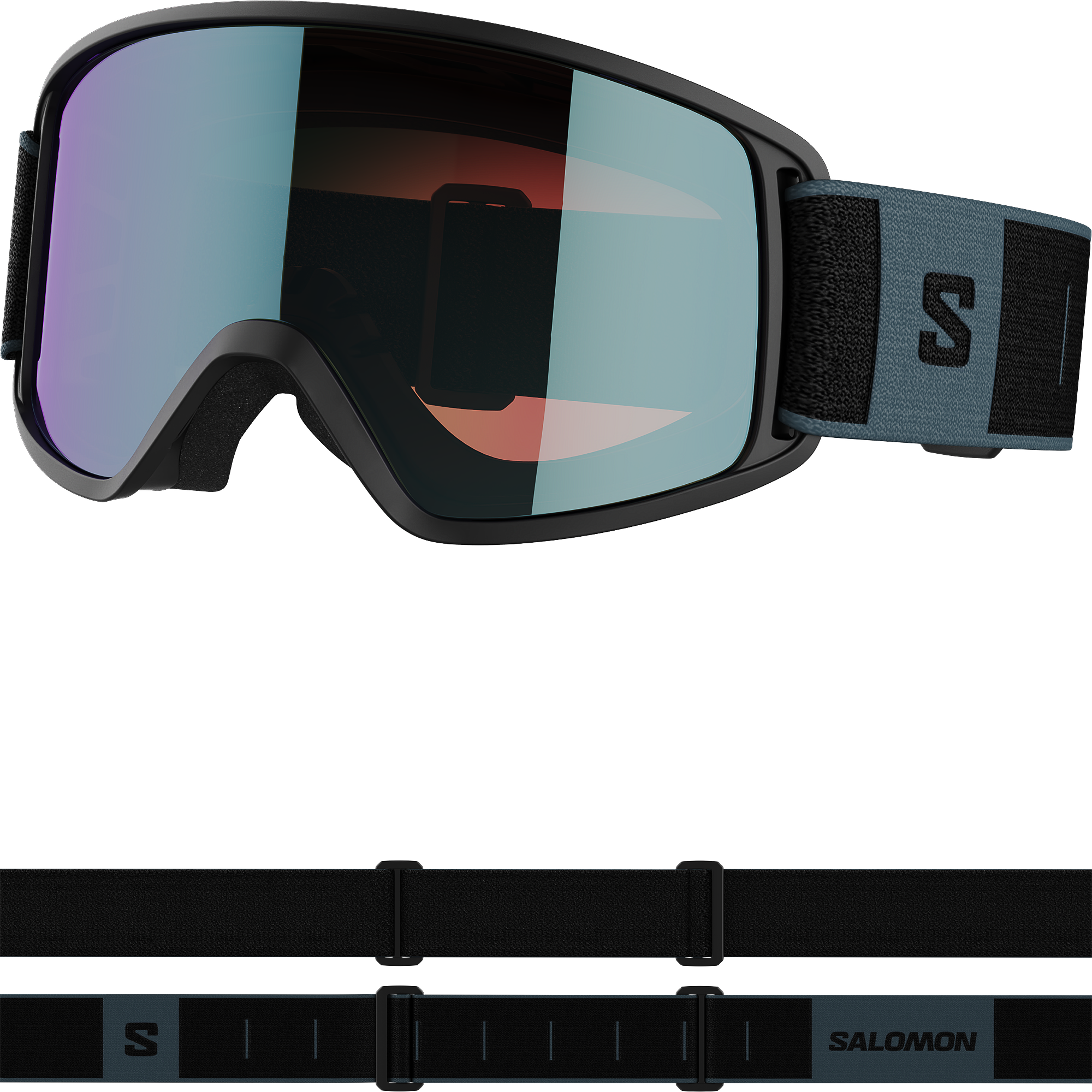 GOGGLES FORCE PHOTO Black/All w BLU