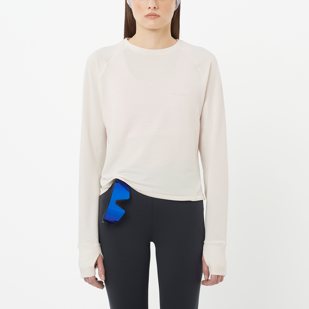 SNTIAL LIGHTWARM CN WHISPER WHITE Damen Laufshirt
