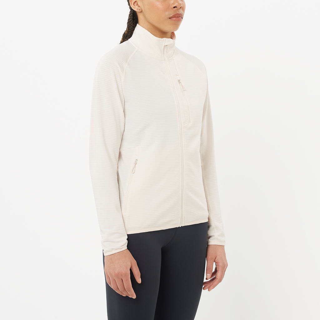 SNTIAL LIGHTWARM FZ WHISPER WHITE Damen Laufshirt