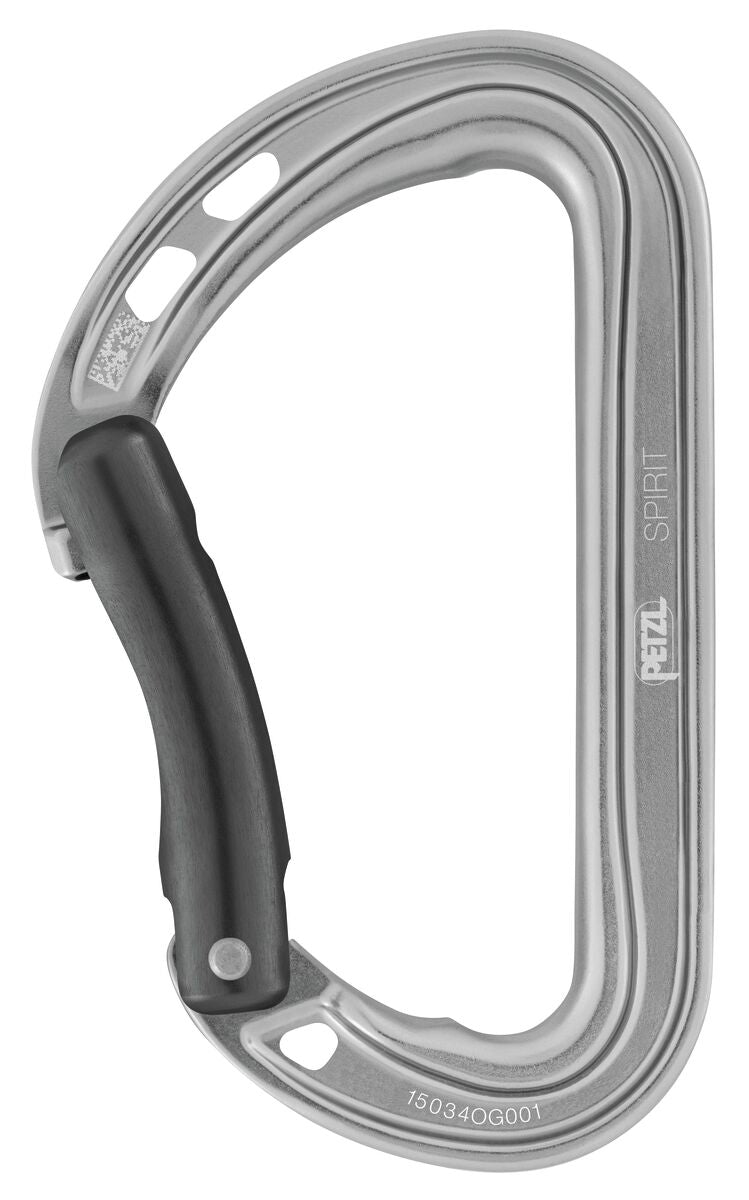 Spirit gebogen Karabiner grau Aluminium