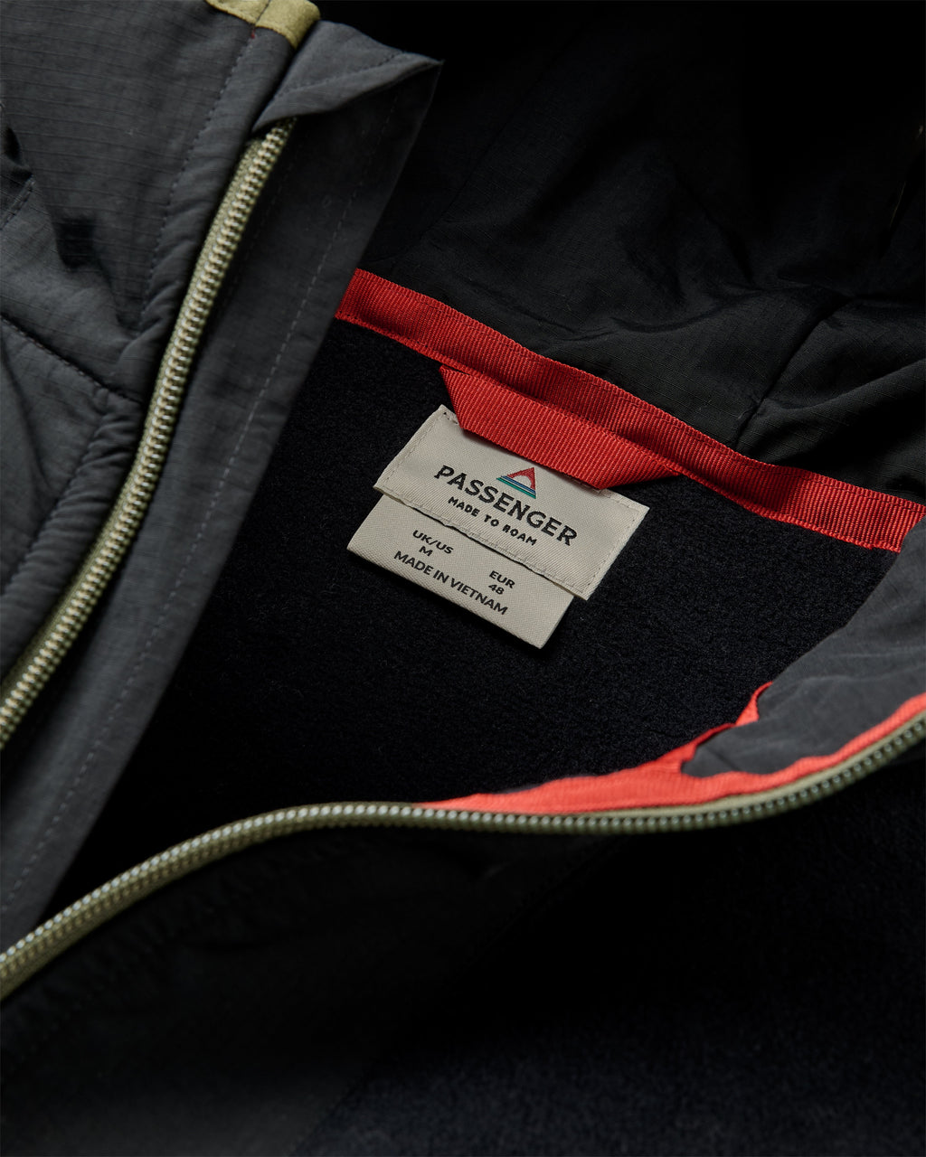 Woodland Hooded 1/2 Zip Recycled Polar Fleece