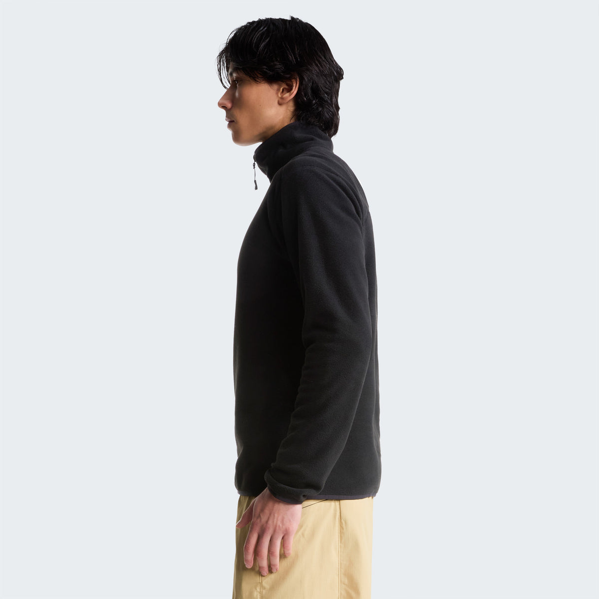 GLACIER 1/4 ZIP - EMBROIDERED LOG Herren Pullover