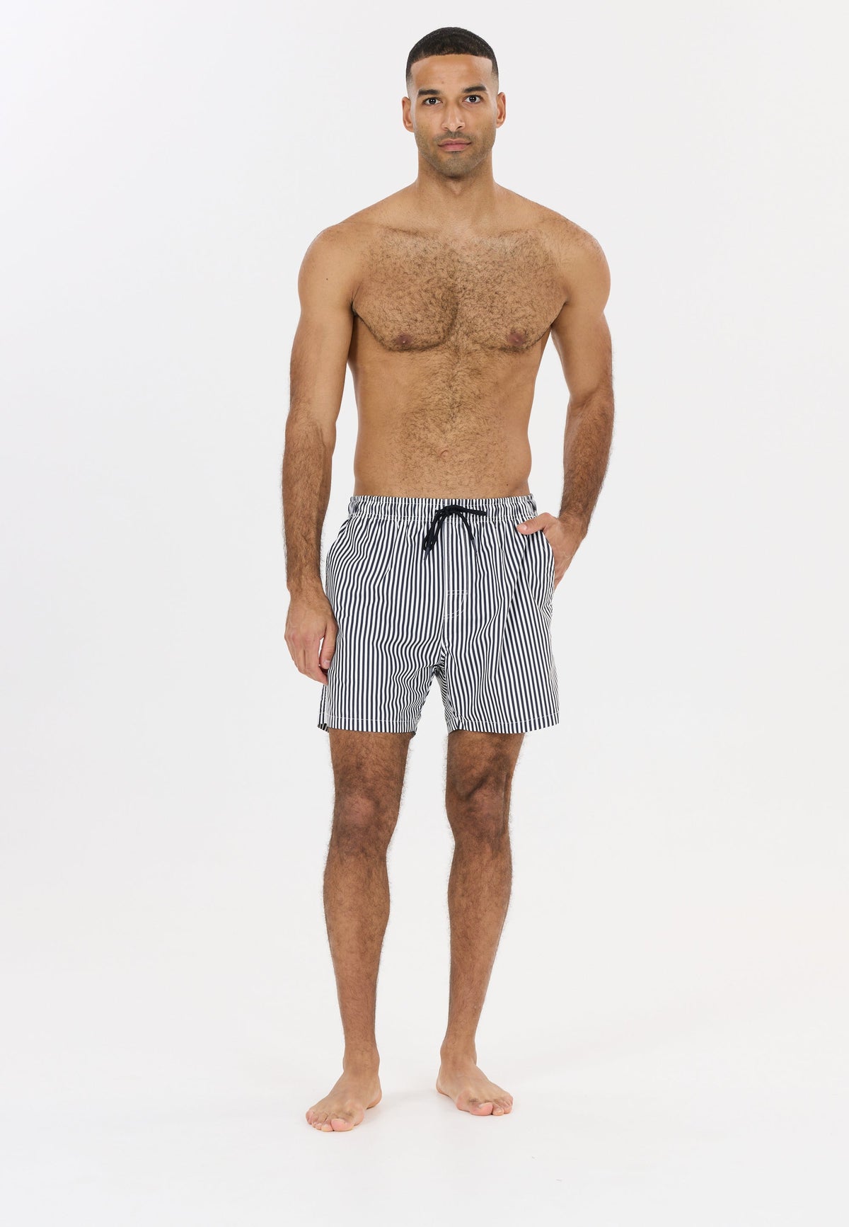 Ciro Thin Striped Swim Shorts Herren