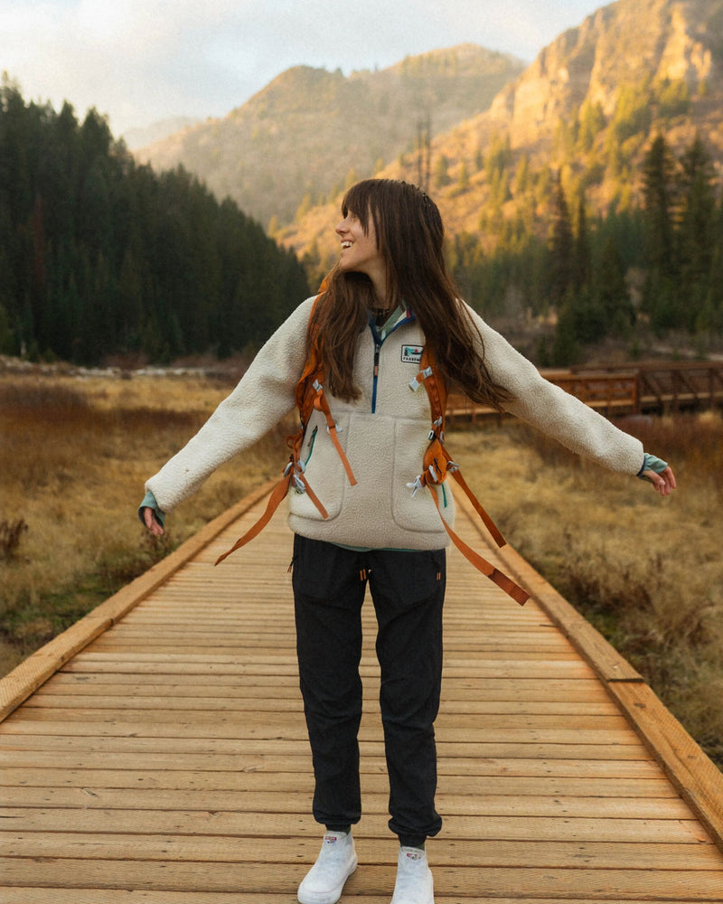 Maine 1/2 Zip Recycled Sherpa Fleece