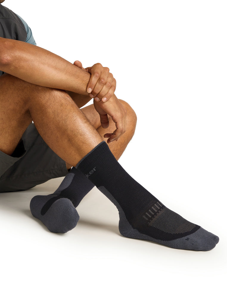 Men Merino Hike+ Light Crew Wandersocken