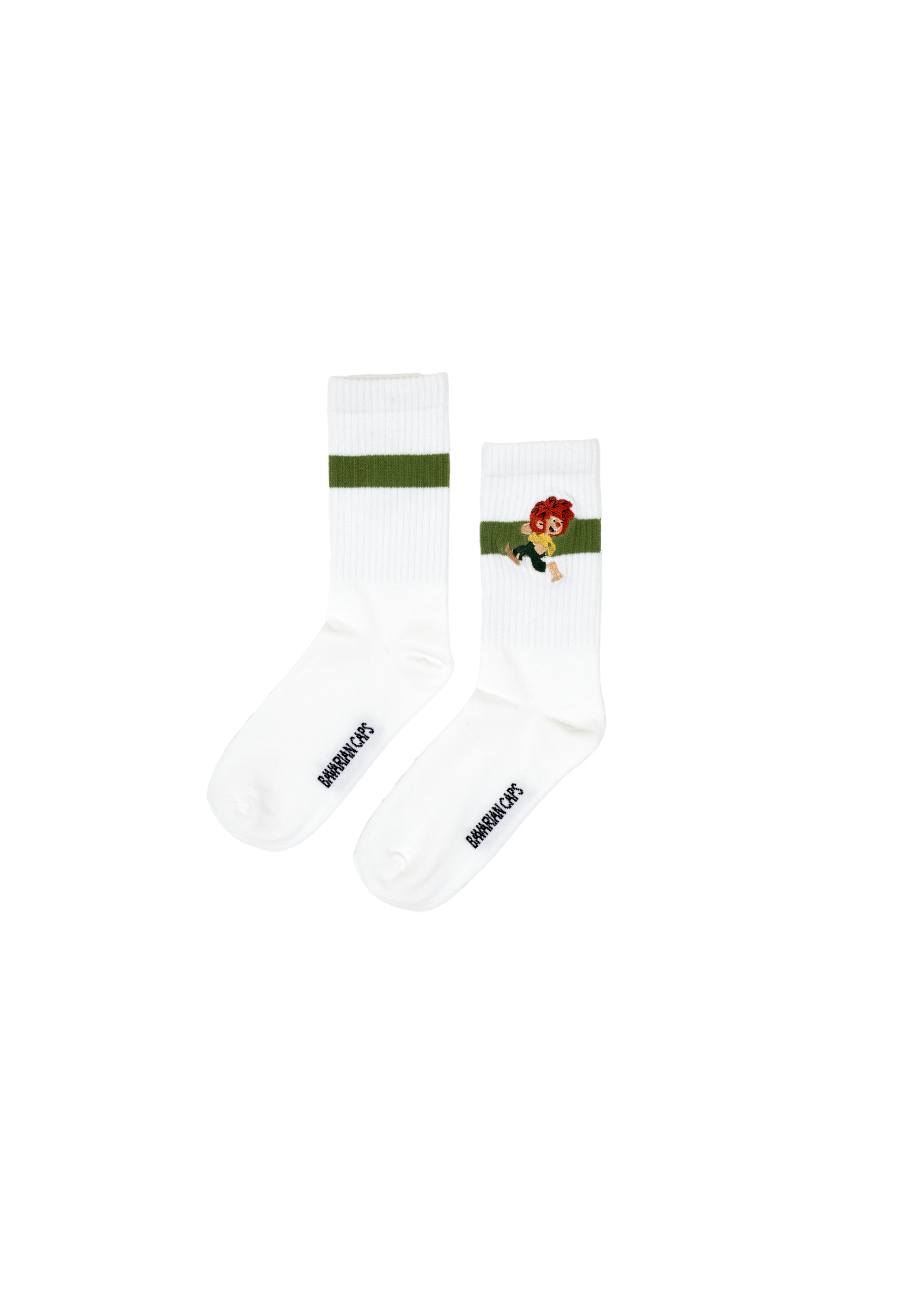 BAVARIAN CAPS Sportsocken PUMUCKL LACHT Weiß