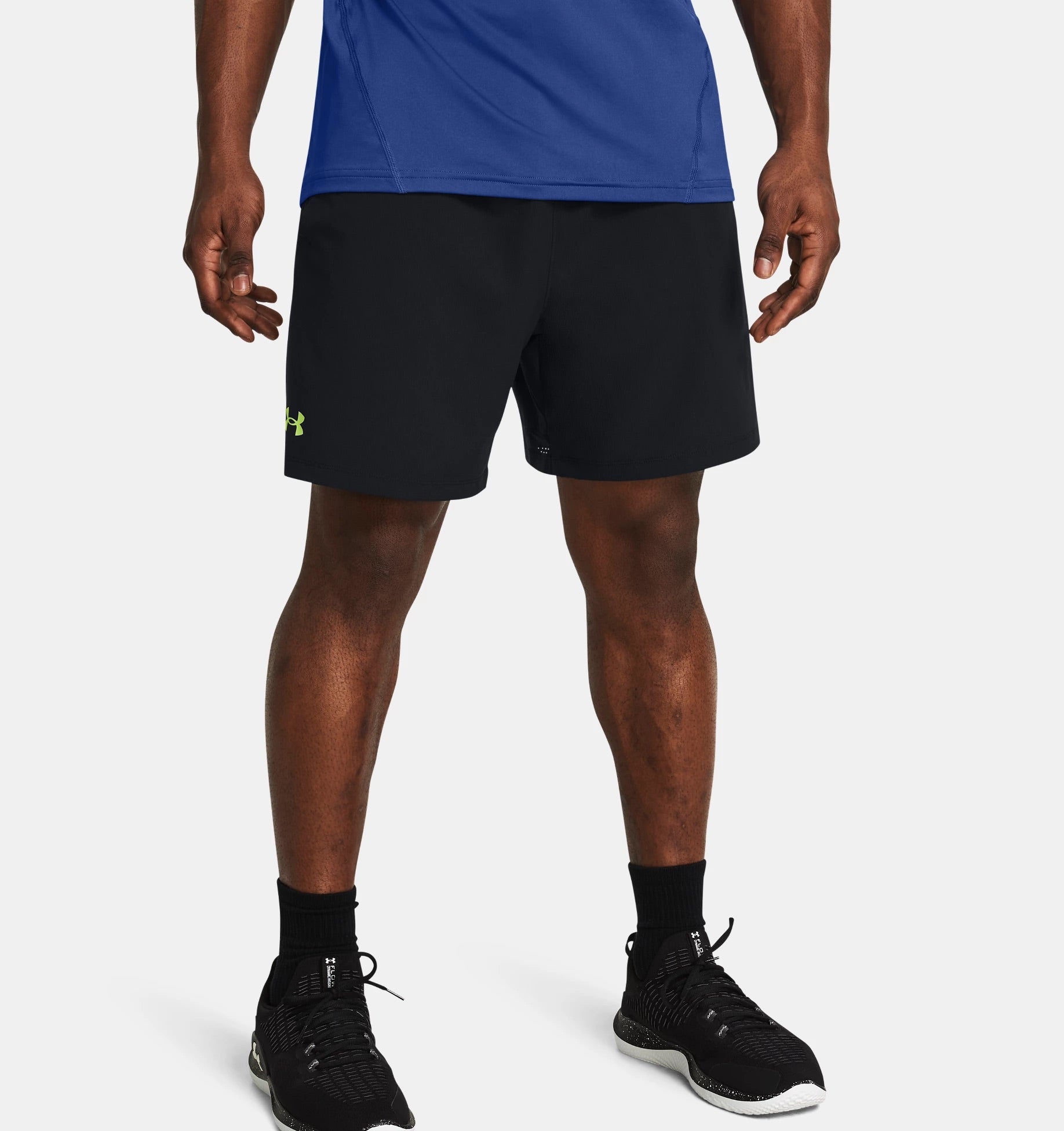 UA VANISH WOVEN 6IN SHORTS-BLU