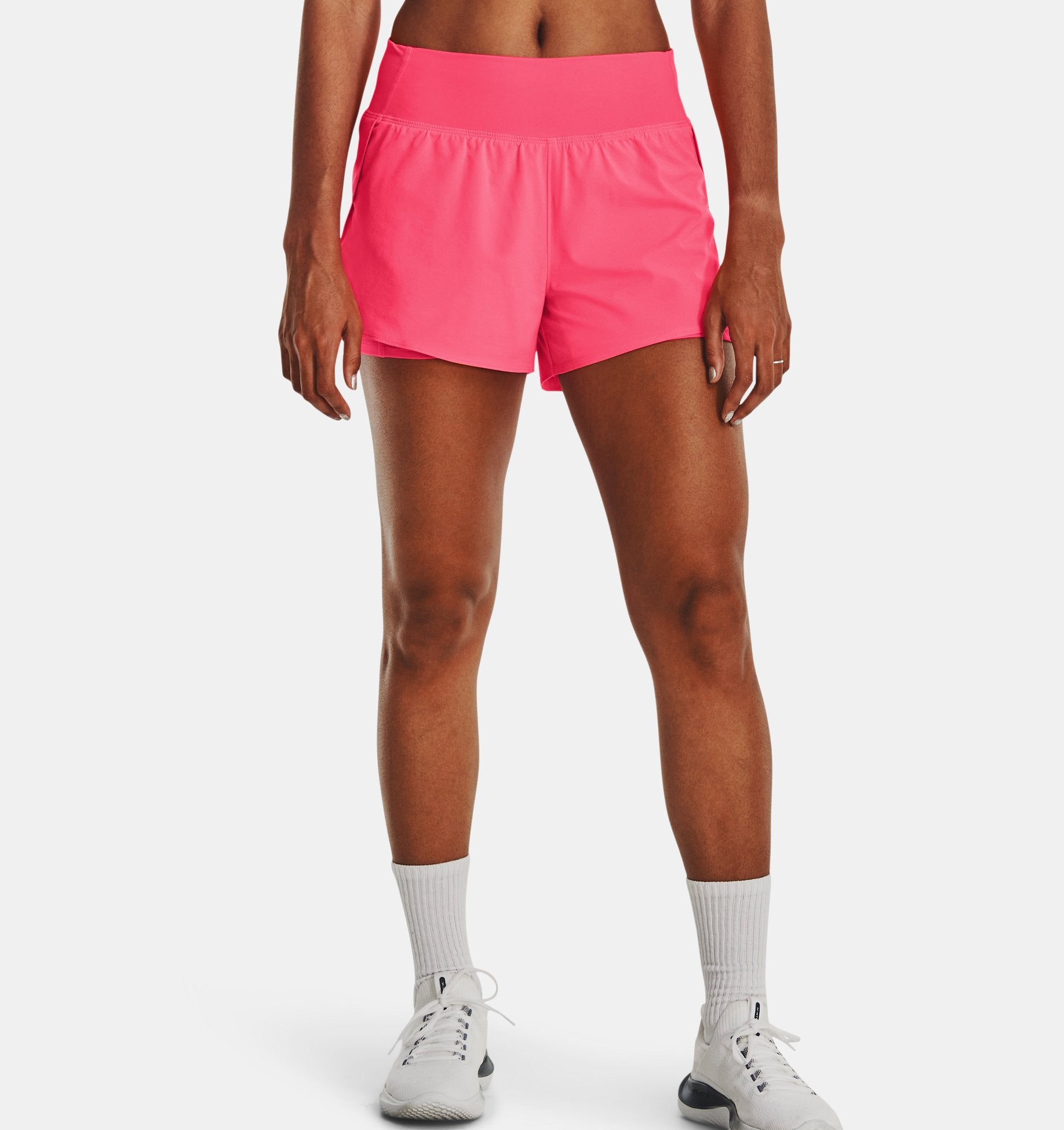 UA Flex 2-in-1-Gewebeshorts für Damen