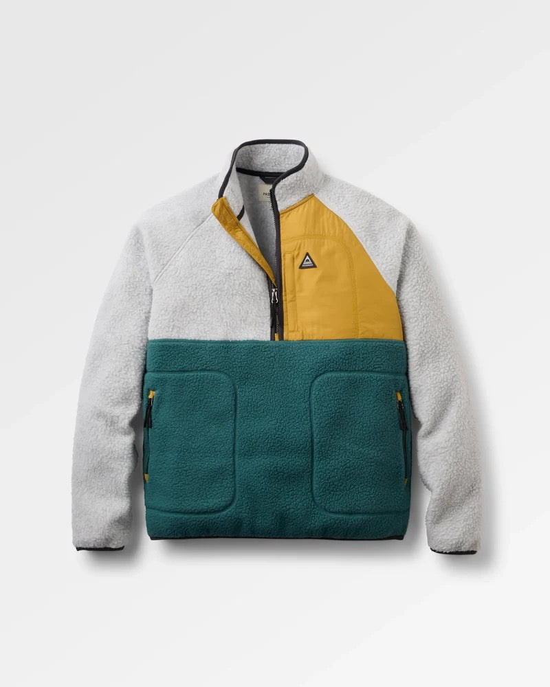 Offgrid 1/2 Zip Recycled Sherpa Fleece Herren Fleecejacke