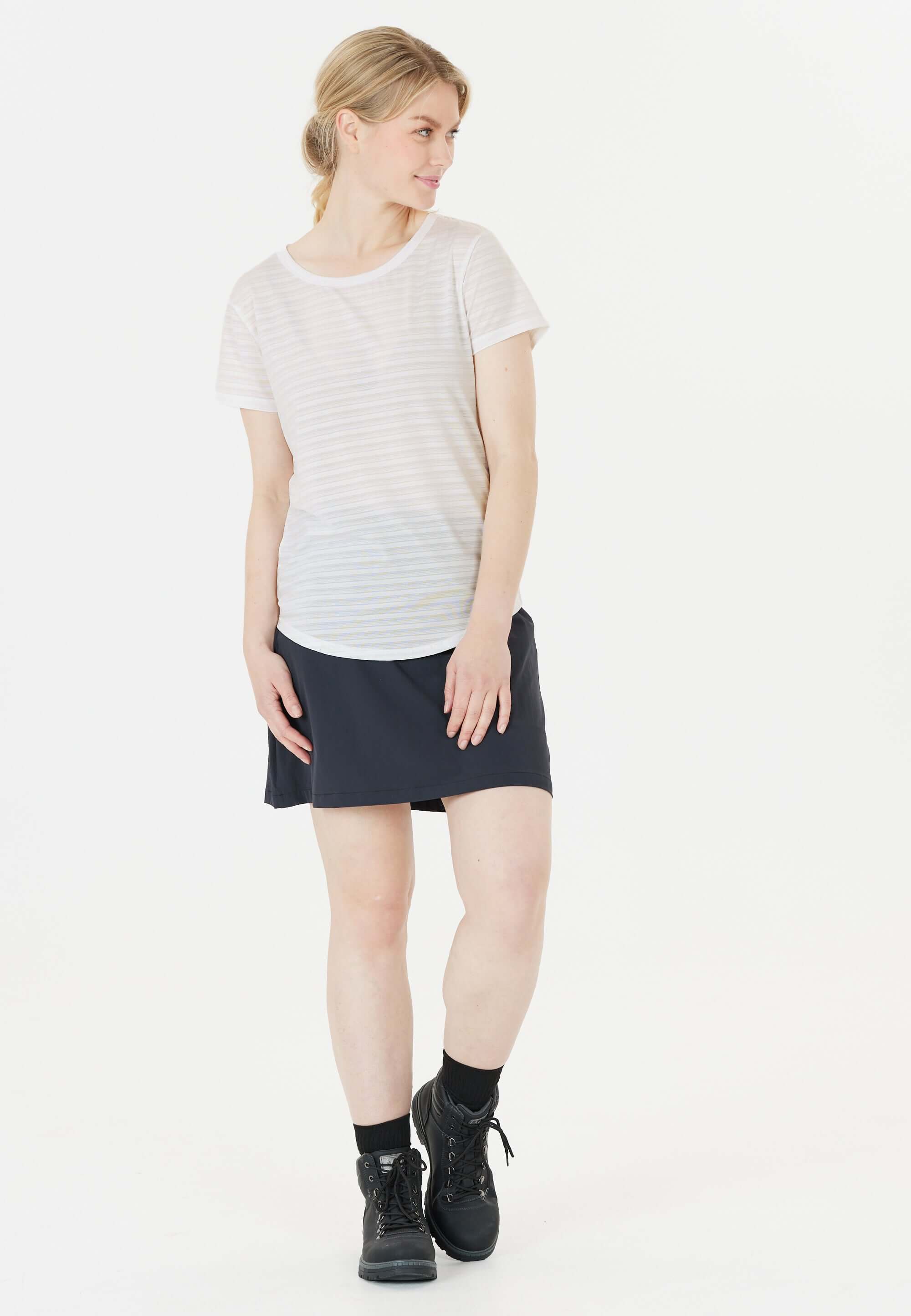 Skylon W Striped S/S Tee