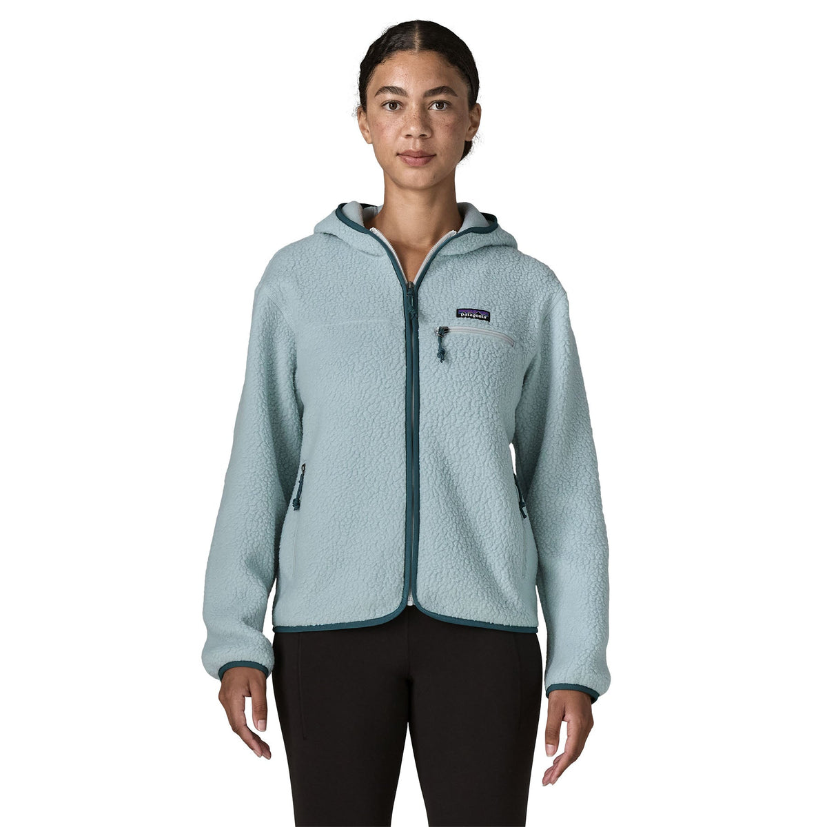 Retro Pile Hoody Damen Jacke