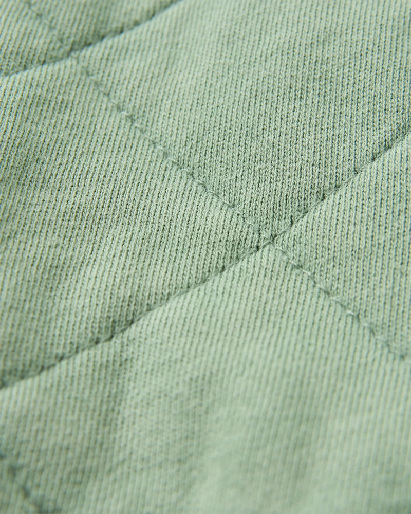 Clementine Recycled Quilted Popper Up Hoodie