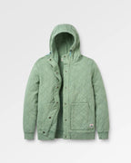 Clementine Recycled Quilted Popper Up Hoodie