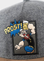 Popeye Flat Kappe mit Stickapplikation
