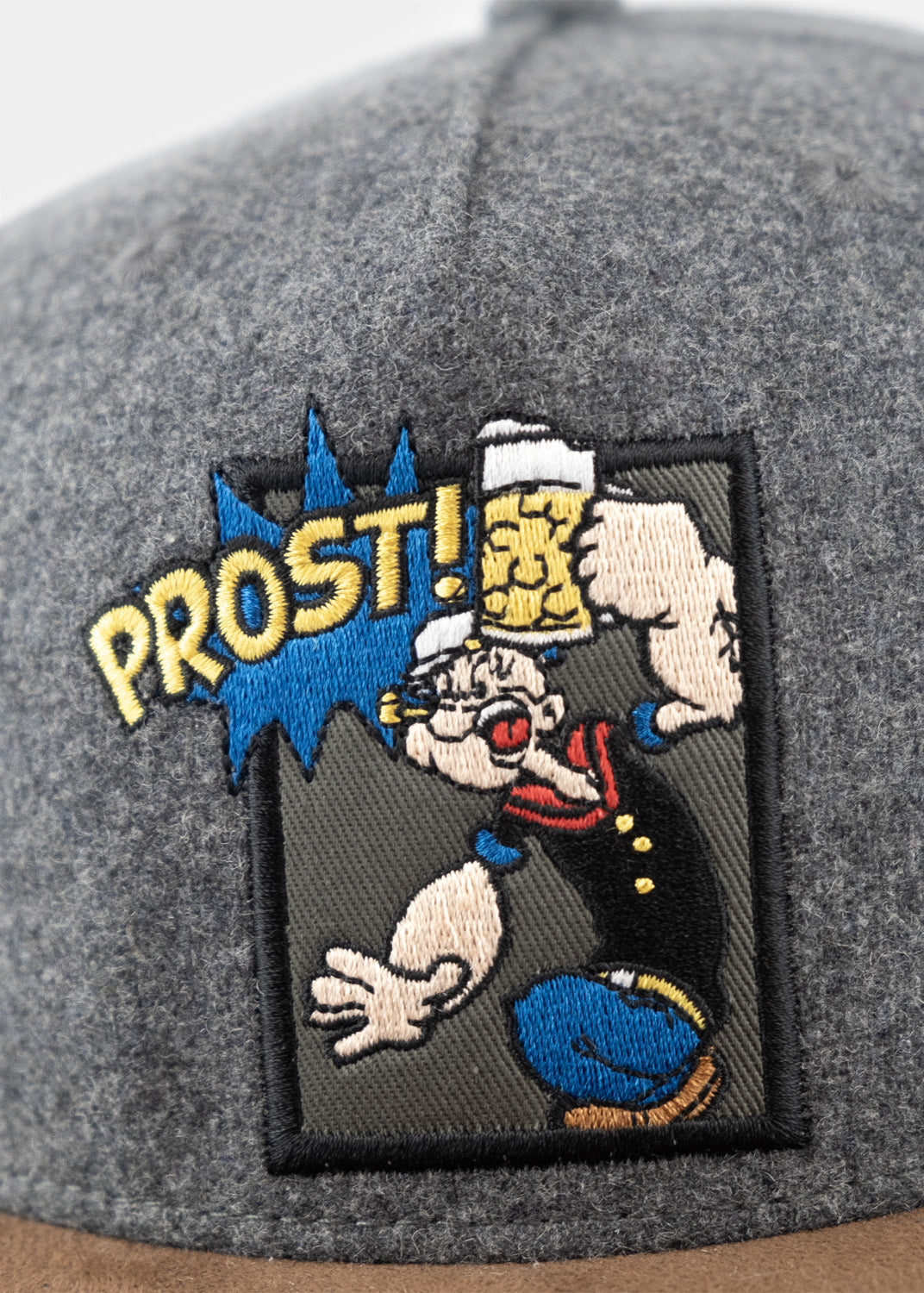 Popeye Flat Kappe mit Stickapplikation