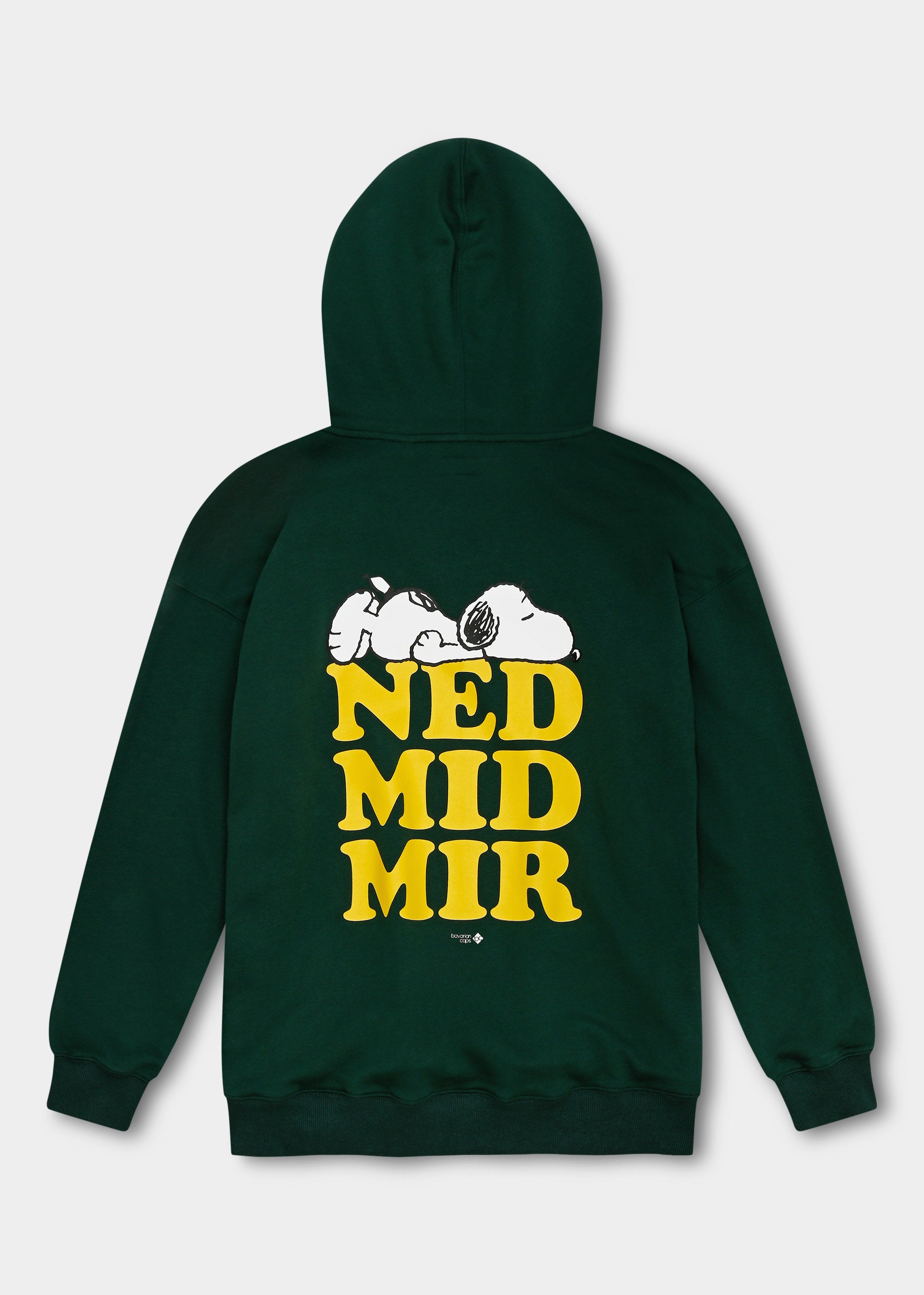 BAVARIAN CAPS Peanuts Ned Mid Mir Hoodie Dunkelgrün