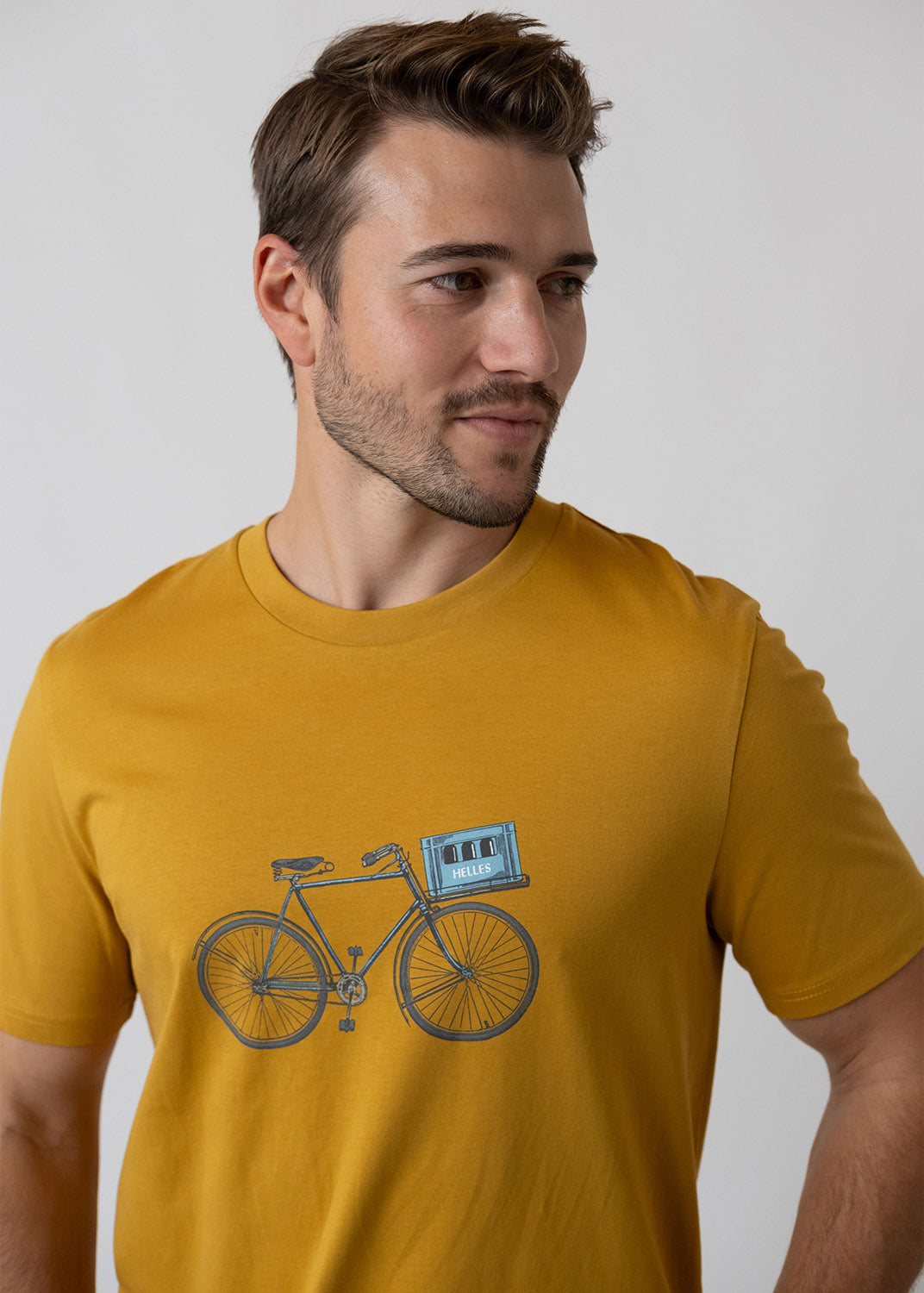 BAVARIAN CAPS EXPRESSLIEFERDIENST T-Shirt Herren Ocker