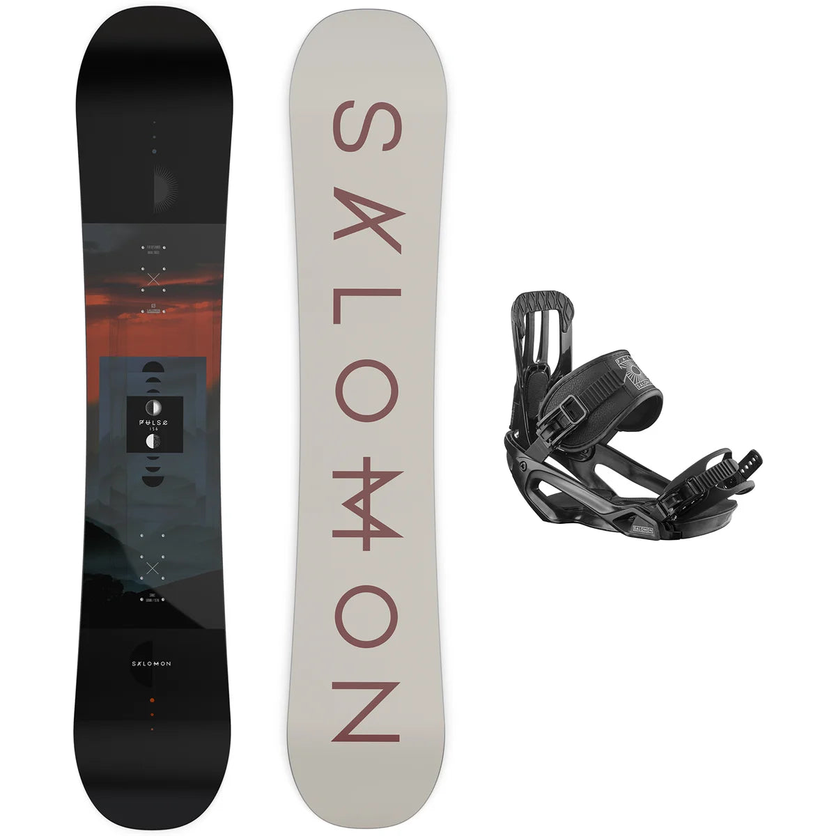 BOARD SET PULSE+PACT BLACK Snowboard