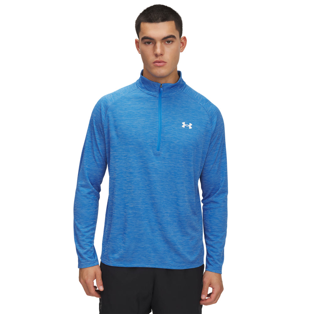 UA TECH TEXTURED 1/2 ZIP