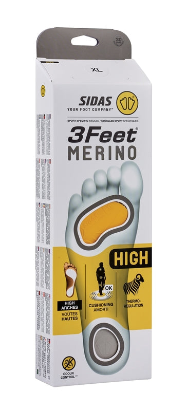 3Feet Merino Einlegesohlen für hohes Fußgewölbe