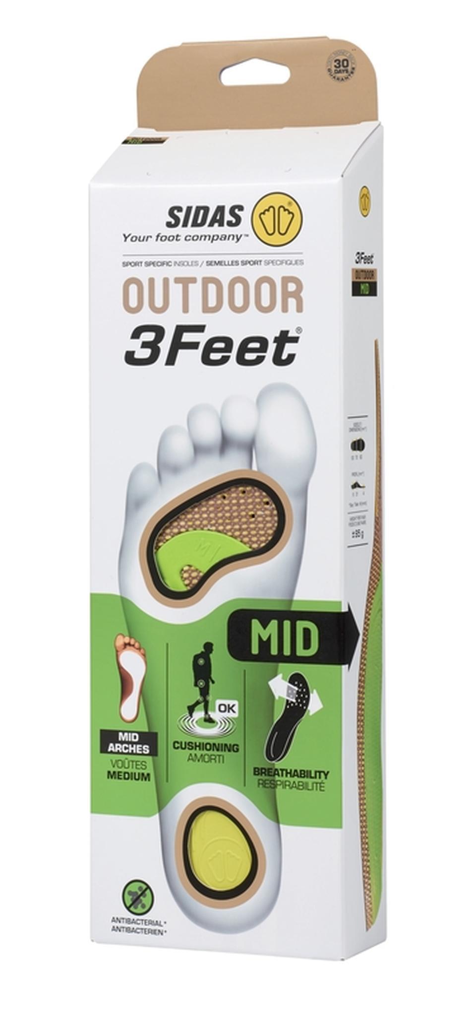 3FEET OUTDOOR MID Einlegesohlen für mittelhohe Fußgewölbe