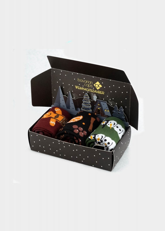 Weihnachtszauber Socken Set – Festliche Geschenkidee