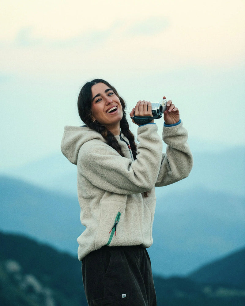 Maine 1/2 Zip Recycled Sherpa Fleece