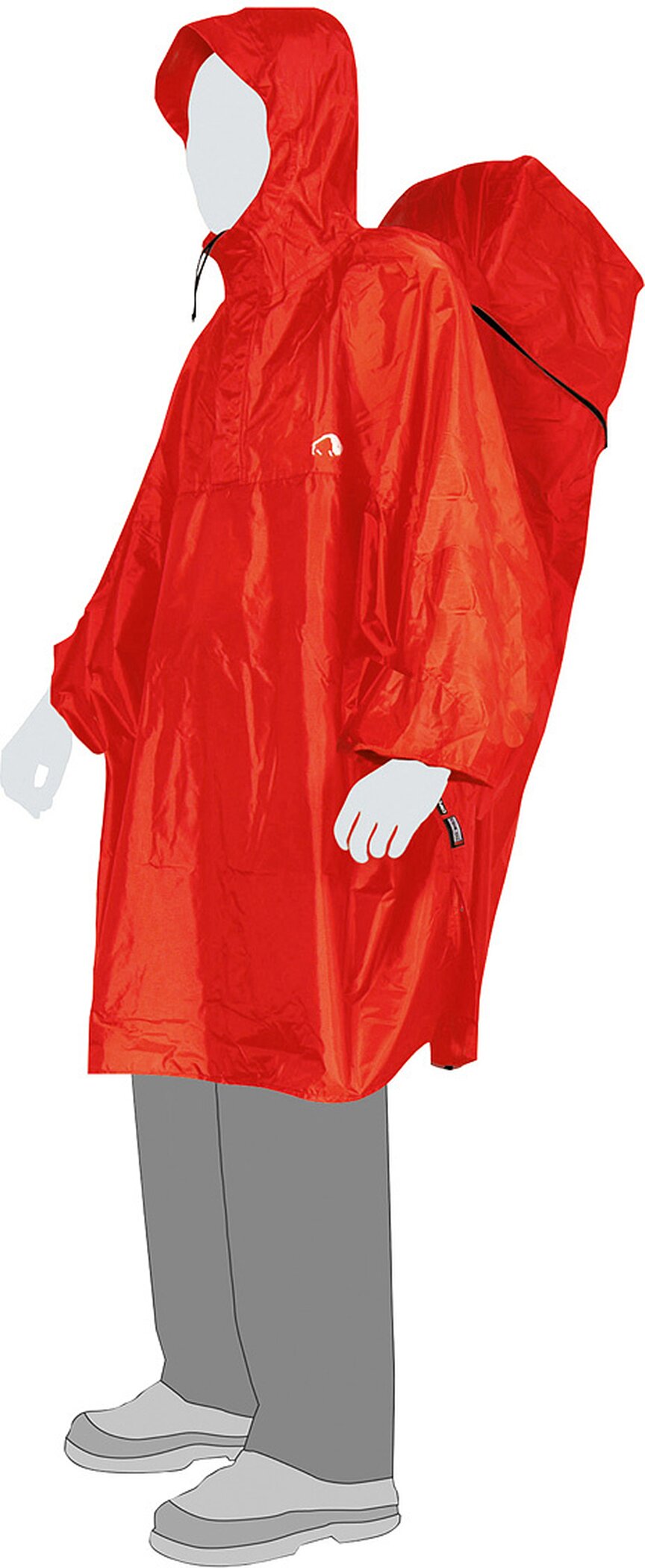 Herren Poncho Cape S mit Rucksackregenschutz