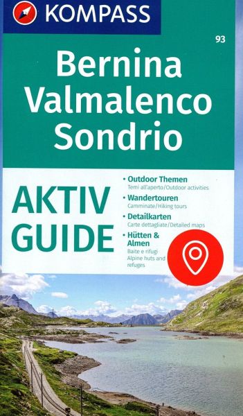 Wanderkarte 93 Bernina, Valmalenco, Sondrio 1:50.000