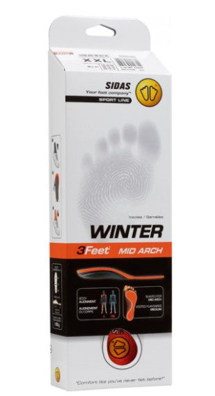 WINTER 3 FEET 12 MID Einlegesohlen für Sport & Outdoor